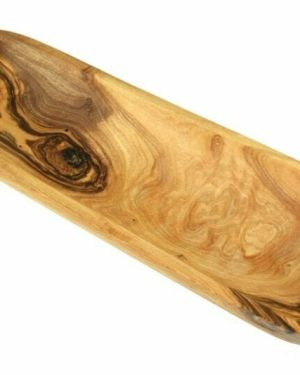 Bakmina Olijf- of stokbroodschaal ca. 30 cm van olijfhout
