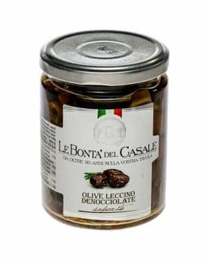 Le Bonta’del Casale Olive Nere Leccino Denocciolate 280 gr.
