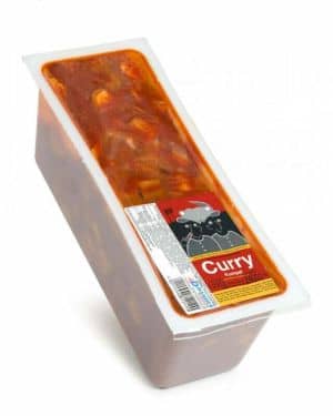 Currywurst mit Sauce, 50/50 Fleisch/Sauce 2400 gr.