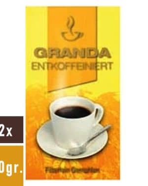 Granda – Cafeïnevrije gemalen koffie 12x500gr.