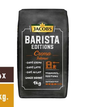 Jacobs Barista Editions Crema Intense Bohnen 4x1kg.