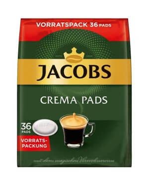 Jacobs Crema Pads – Lagerpaket 5×36 Stück
