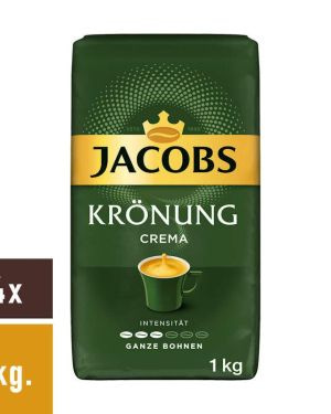 Jacobs Krönung Crema  Bohnen 4x1kg.