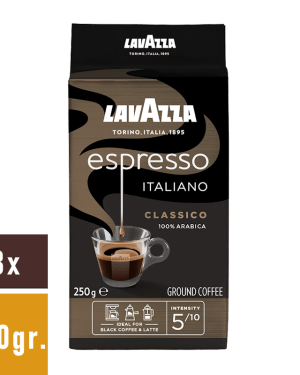 Lavazza Espresso Italiano Classico 8×250 g (ground coffee)