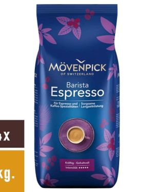 Mö­ven­pick Espresso koffiebonen 4 x 1 kilo