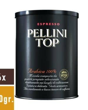 Pellini Top Arabica 100% gemalen koffie 6x250gr.