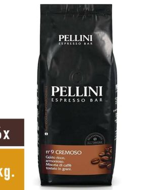 Pellini Espresso Bar No. 9 Cremoso bonen 6x1kg.