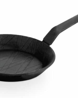 WAS Germany – Zwart ijzeren braadpan met steel met haak Ø 28 cm