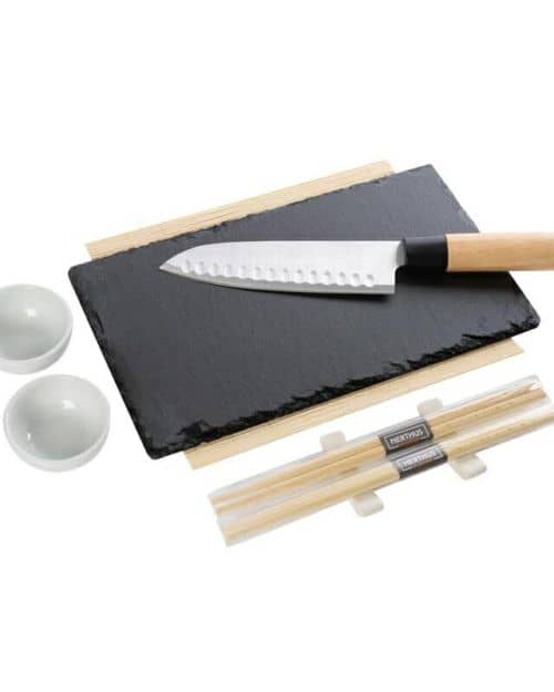 Sushi-set met Santokumes (9-delig)