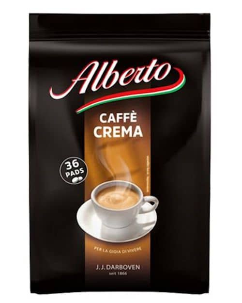 Alberto cafe crema 6 x 36 pads