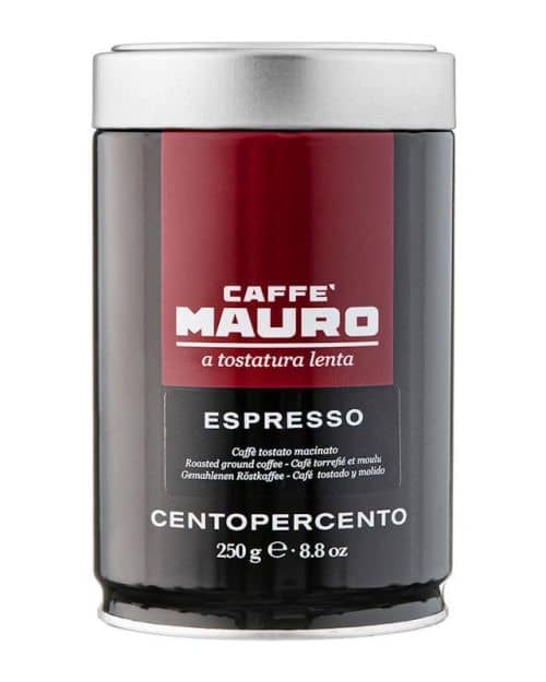 Caffè Mauro CENTOPERCENTO 100% Arabica gemalen koffie 250gr.
