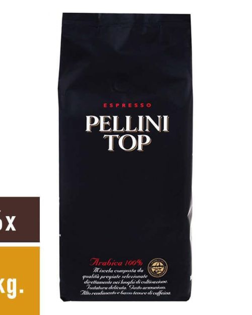 Pellini Top Arabica 100% bonen 6x1kg.