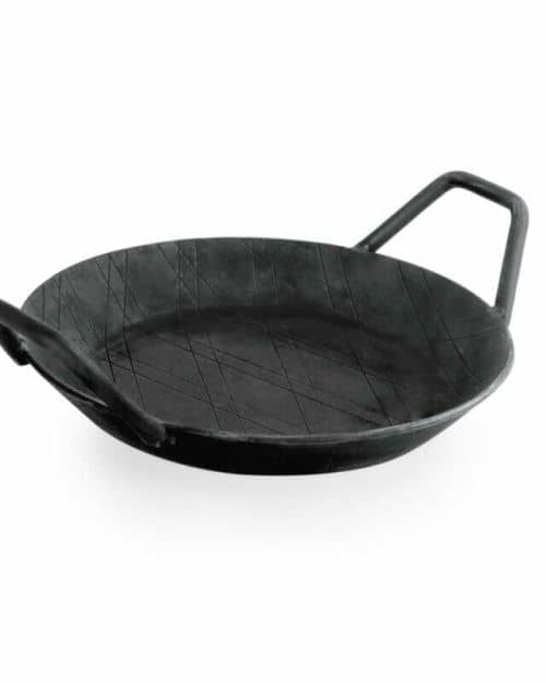WAS – Ø 20 cm Zwart ijzeren braadpan met twee grepen
