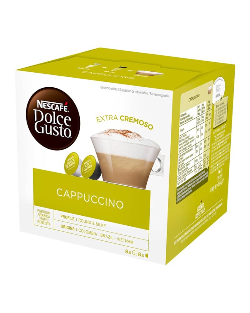 3 x Dolce Gusto cappuccino 16 cups voor 8 kopjes