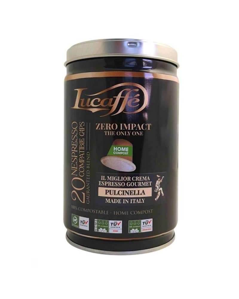 Lucaffé Pulcinella Energy Biologisch afbreekbare Nespresso capsules 20 st