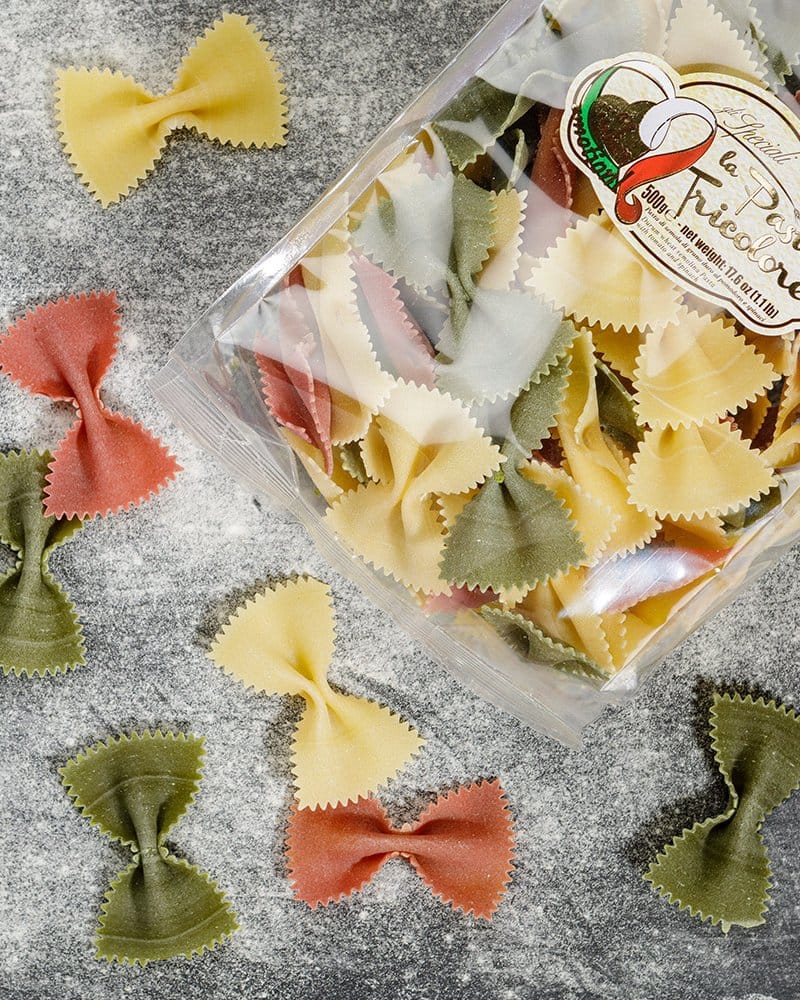 La Fabbrica della Pasta di Gragnano Farfalle Giganti Tricolore 500 gr.