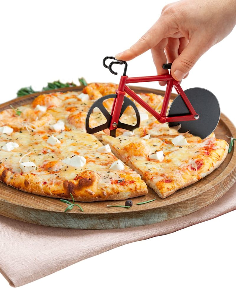Westmark Fuentez Pizzaschneider Rennrad mit Ständer