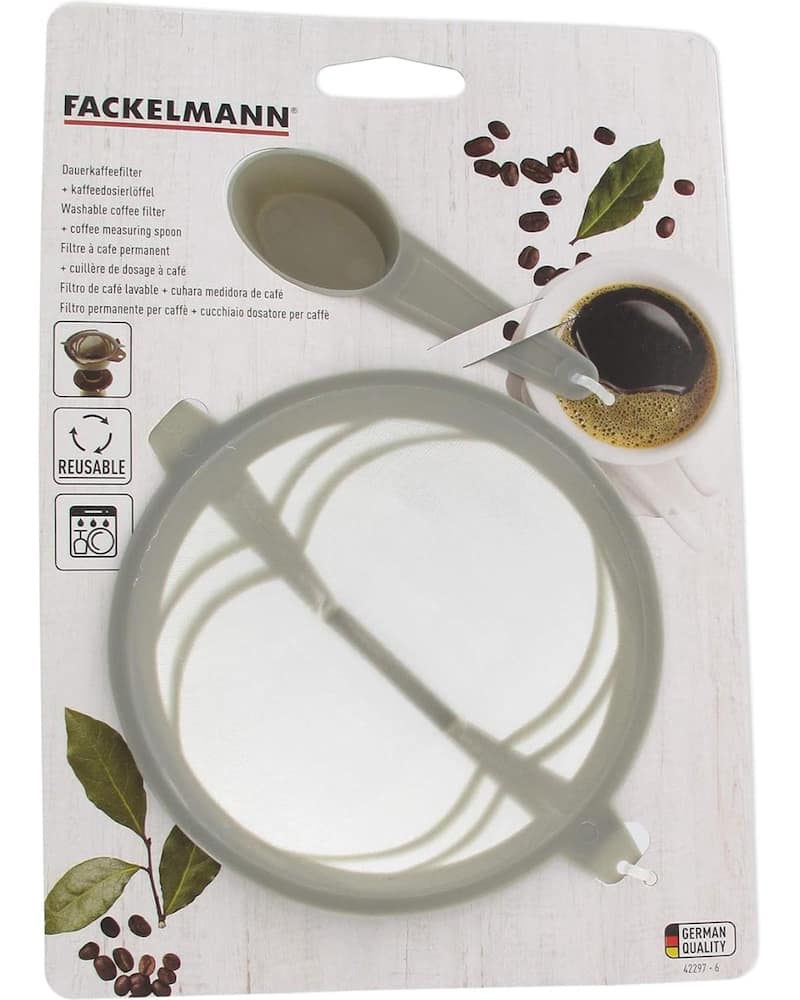 Fackelmann Herbruikbaar koffiefilter met maatlepel