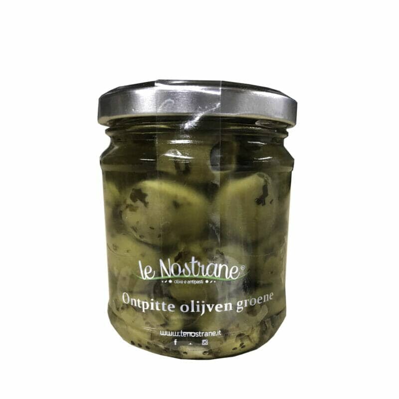 Le Nostrane Olive Verdi Denocciolate 180 gr.