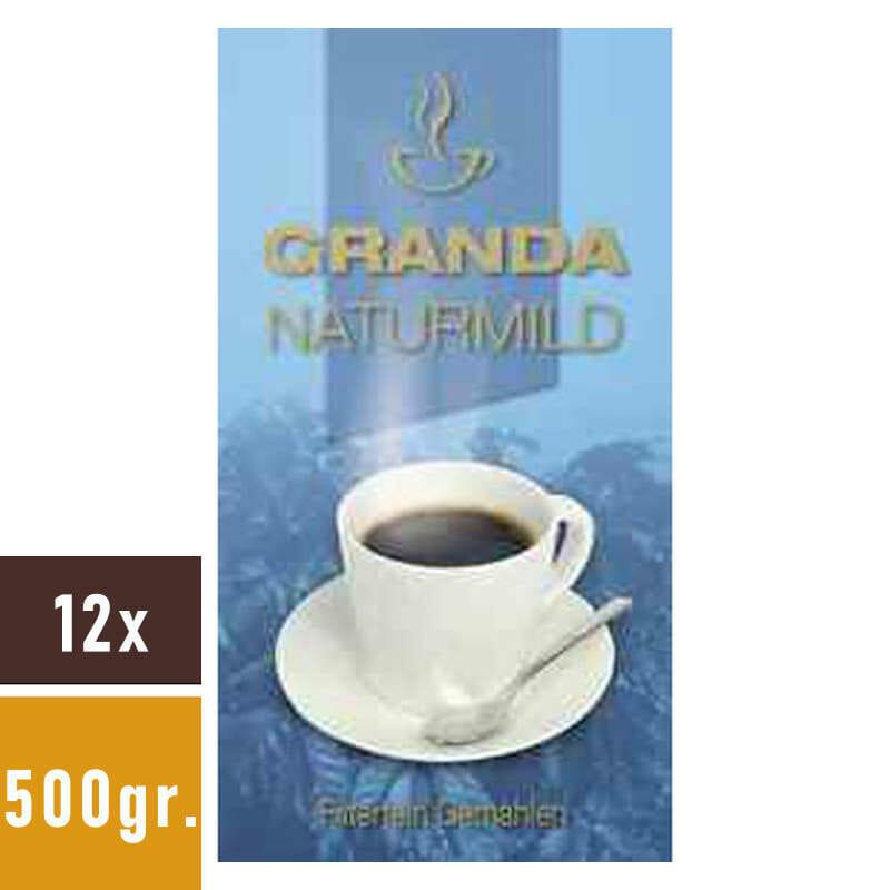 Granda – Natuurlijk mild gemalen koffie – 12x 500gr.