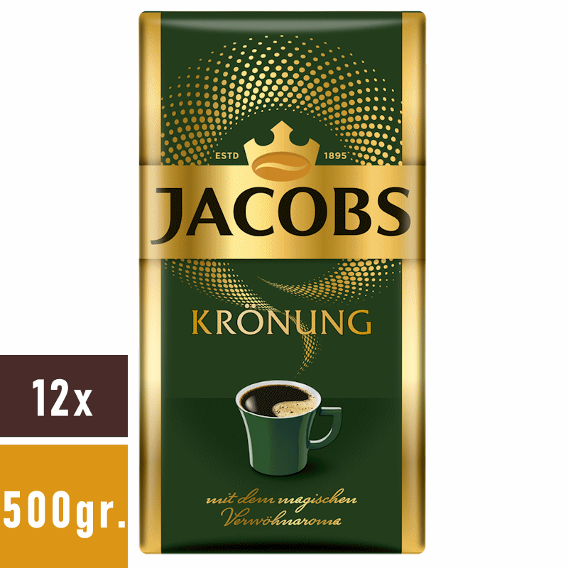Jacobs Krönung klassieke filterkoffie 12x500gr.