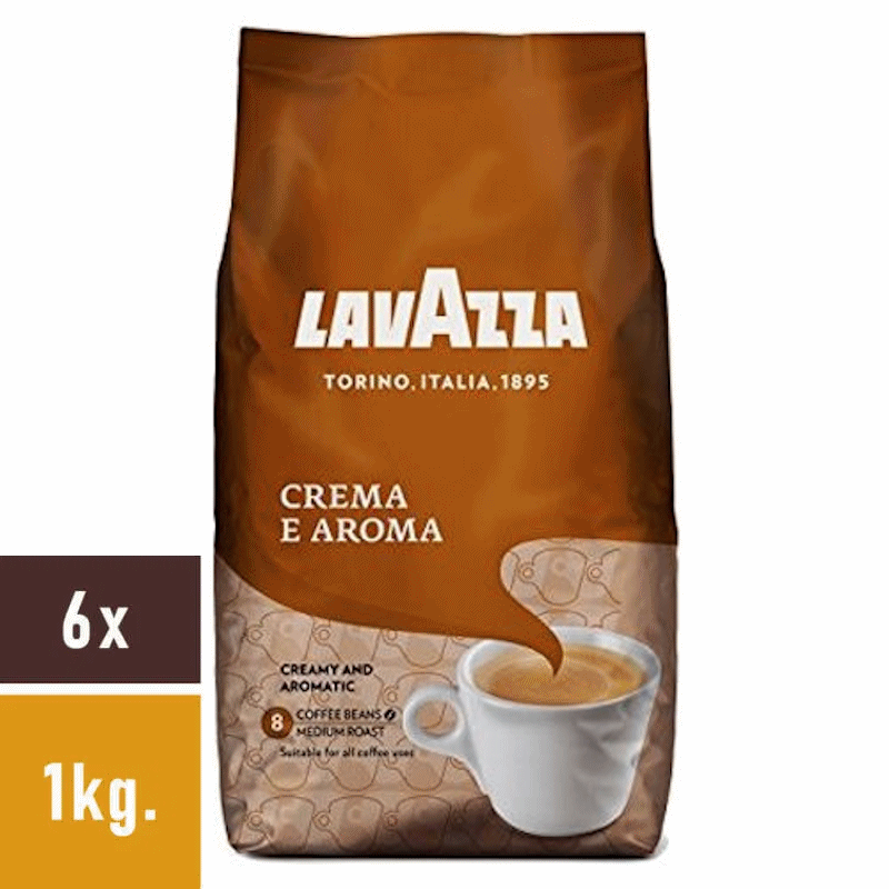 Lavazza Crema & Aroma koffiebonen 6x1kg