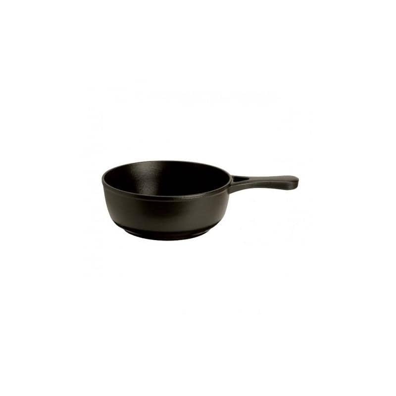 Le Chasseur caquelon fondue pan ø 18 cm cast iron black